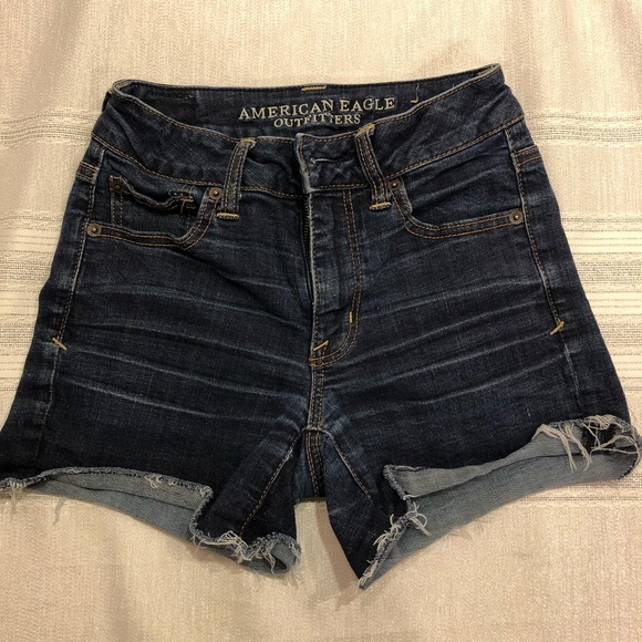 American Eagle Outfitters Pants - AEO women’s super stretch jean shorts size 0